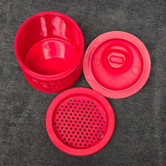 Talisman Designs Silicon Red Pig Face Bacon Bin Grease Strainer & Collector Cup - Picture 4 of 8
